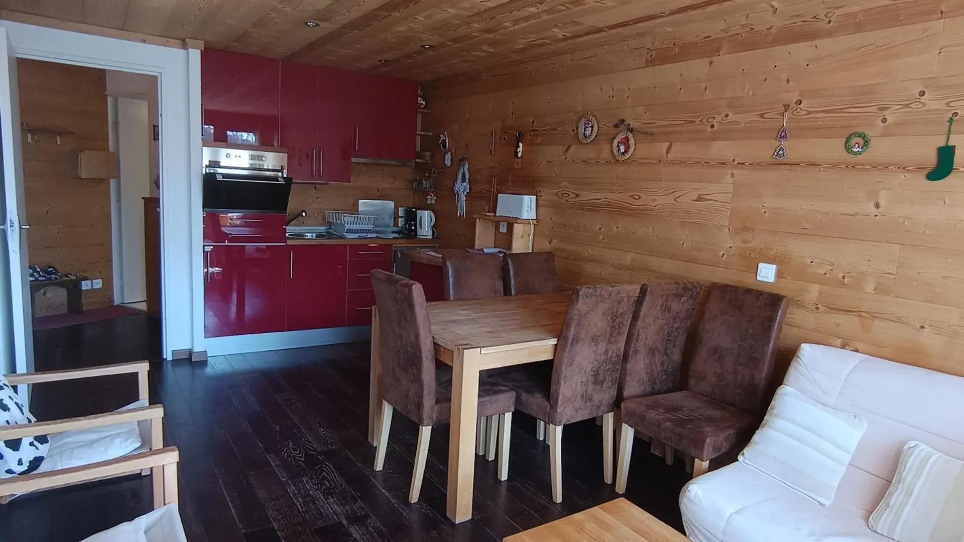 Charmant Appartement Chalet Renove, 4-6 Pers, Situe A 100M Des Pistes A Montgenevre - Fr-1-445-162 Apartment